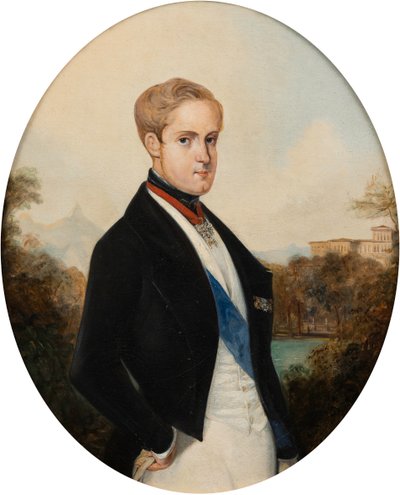II. Péter brazil császár portréja 1825-1891, 1846. alkotó: Johann Moritz Rugendas
