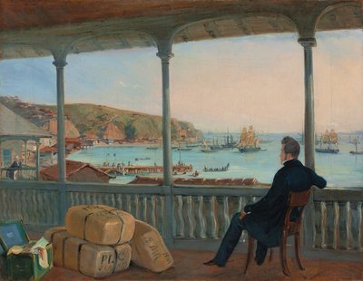 Valparaiso, 1841 alkotó: Johann Moritz Rugendas