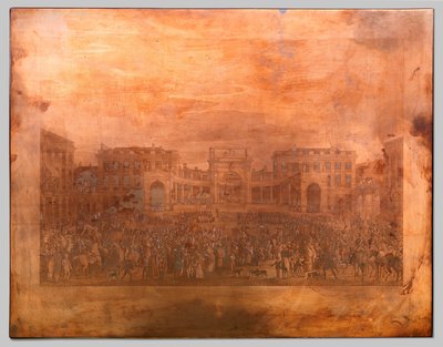 Tisztelet I. Vilmos előtt Brüsszelben alkotó: Johann Nepomuk Gibèle