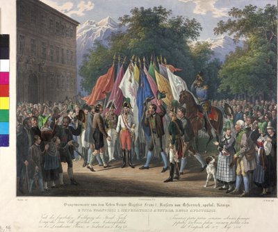 Örökös hódolat Tirolban 1816 alkotó: Johann Nepomuk Hoechle