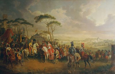 Friedrich császár belépése III. Rómában alkotó: Johann Nepomuk Höchle