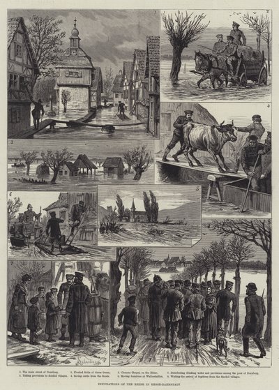 A Rajna elöntése Hesse-Darmstadtban alkotó: Johann Nepomuk Schonberg