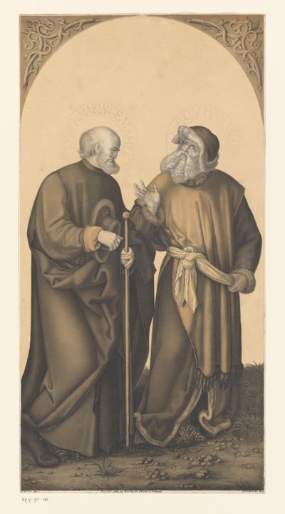 Szent József és Joachim Művek a Boisserée fivérek gyűjteményéből (sorozat címe) Galerie des Frères Boisseree (sorozat címe) alkotó: Johann Nepomuk Strixner