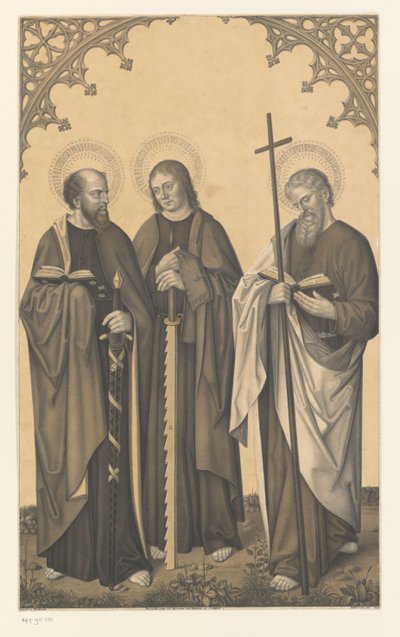 Szent Pál, Simon és Fülöp Művek a Boisserée fivérek gyűjteményéből (sorozat címe) Galerie des Frères Boisseree (sorozat címe) alkotó: Johann Nepomuk Strixner