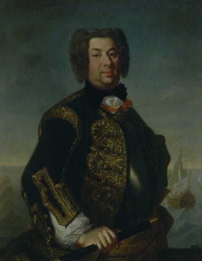 Vaszilij Afanasjevics Dmitrijev-Mamonov ellentengernagy portréja, 1735 alkotó: Johann Paul Luedden