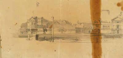 A Trautson-paloták Ansichtja alkotó: Johann Peter Krafft
