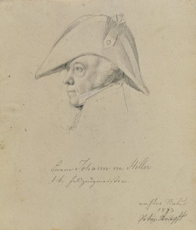 Johann von Hiller báró alkotó: Johann Peter Krafft