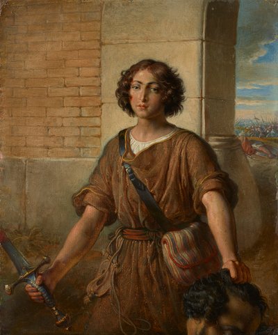 Dávid Góliát fejével alkotó: Johann Peter Krafft