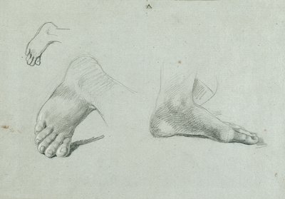 lábtanulmány alkotó: Johann Peter Krafft