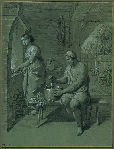 Herkules és Omphale alkotó: Johann Peter Krafft