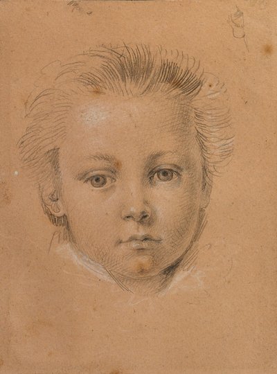 Fej tanulmány egy fiú alkotó: Johann Peter Krafft