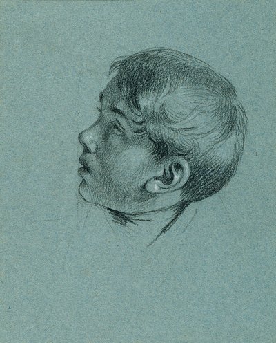 Főtanulmány egy fiúról "Franz császár visszatérése Pressburgból" alkotó: Johann Peter Krafft