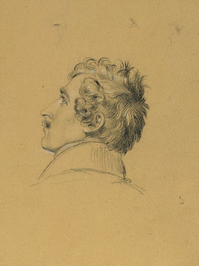 Portrétanulmány a „Belépés a párizsi béke után” c. alkotó: Johann Peter Krafft