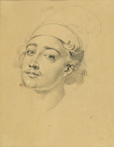 Portrétanulmány "Nikolajusz Zriny kudarca a Szigeth-erőd előtt" alkotó: Johann Peter Krafft