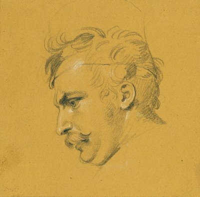 Portrétanulmány "Nikolajusz Zriny kudarca a Szigeth-erőd előtt" alkotó: Johann Peter Krafft