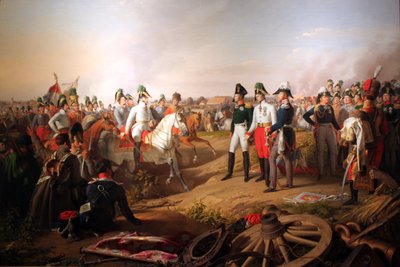 Győzelmi nyilatkozat az 1813-as lipcsei csata után alkotó: Johann Peter Krafft