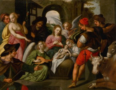 A Pásztorok imádása, kb. 1600. alkotó: Johann Rottenhammer