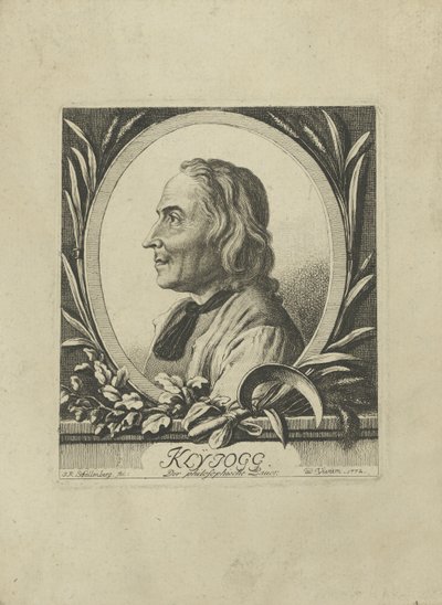 Jakob Kleinjogg Gujer portréja 1718-1785, 1772. alkotó: Johann Rudolf Schellenberg