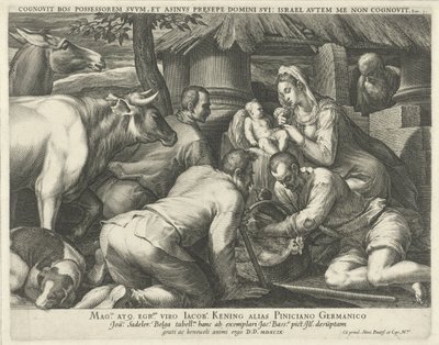 A Pásztorok imádata alkotó: Johann Sadeler (I)
