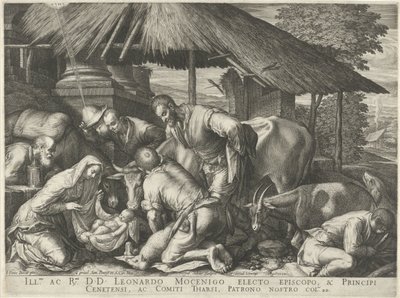 A Pásztorok imádása alvó pásztorfiúval alkotó: Johann Sadeler (I)