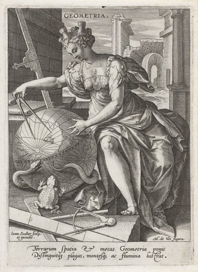 Geometria Geometria (cím az objektumon) The Seven Liberal Arts (artes liberales) (sorozat címe) alkotó: Johann Sadeler (I)