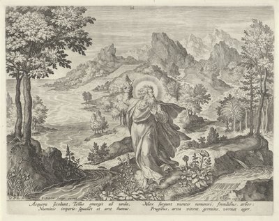 A Föld teremtése A világ teremtése (sorozat címe) alkotó: Johann Sadeler (I)