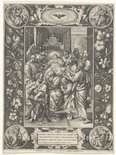 Mária halálos ágya alkotó: Johann Sadeler (I)