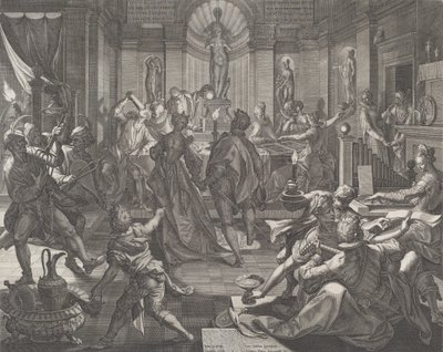 Örömház, 1588. alkotó: Johann Sadeler I