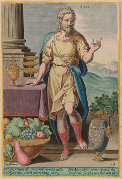 Aser, c. 1585. alkotó: Johann Sadeler I