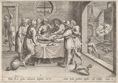 Felkészülés a húsvétra, 1585 körül. alkotó: Johann Sadeler I