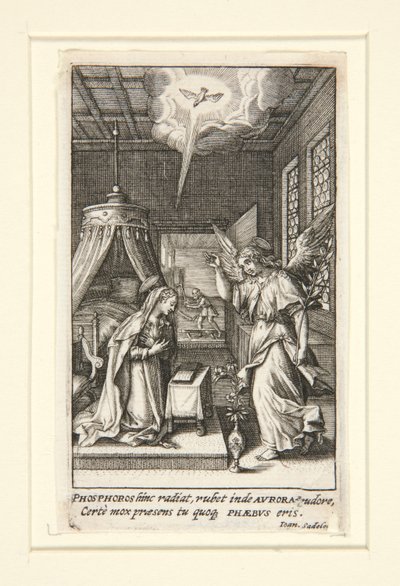 Az Angyali üdvözlet alkotó: Johann Sadeler I