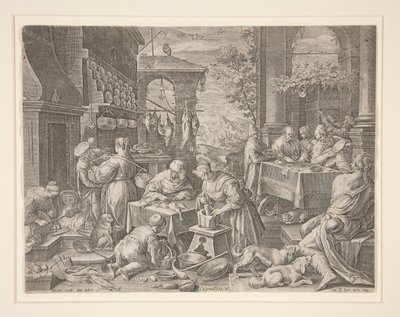 A gazdag ember és Lázár alkotó: Johann Sadeler I