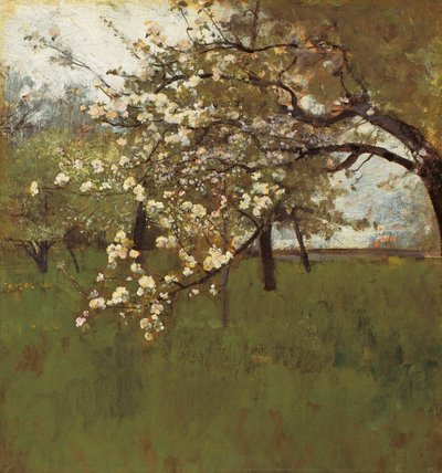 Virágzó almafa (olaj, vászon) alkotó: Johann Sperl
