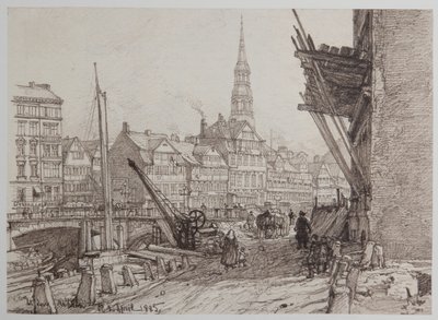 Steinwerder 21-05-1882 alkotó: Johann Theobald Riefesell