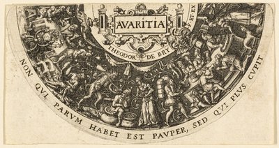 Kapzsiság alkotó: Johann Theodor de Bry