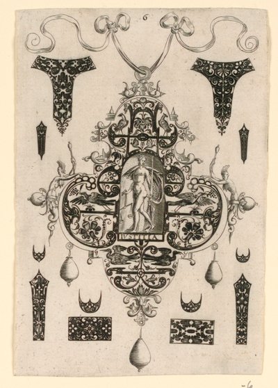6. tábla, nyolc medálmintából álló sorozatból, a kardinális erényekkel alkotó: Johann Theodor de Bry