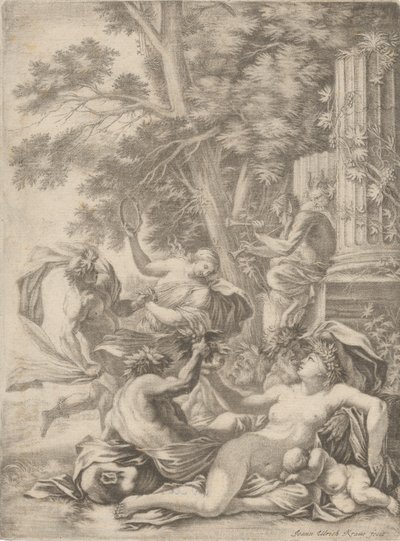 Bacchani jelenet alkotó: Johann Ulrich Kraus