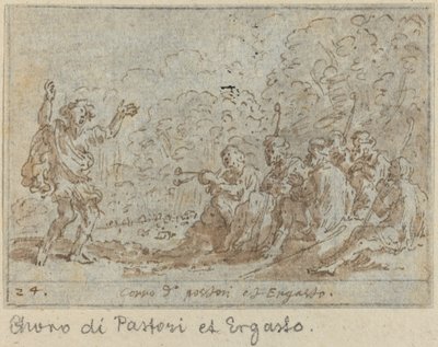 Pásztorok és Ergasztó kórusa, 1640. alkotó: Johann Wilhelm Baur