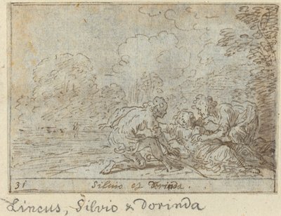 Linco, Silvio és Dorinda, 1640. alkotó: Johann Wilhelm Baur