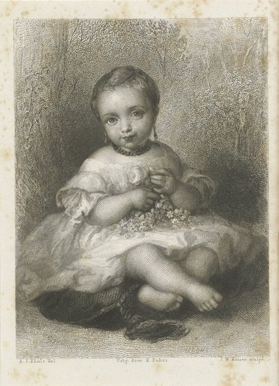 Egy ismeretlen lány portréja alkotó: Johann Wilhelm Kaiser (I)