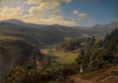 A Geroldsau-völgy Baden-Baden közelében alkotó: Johann Wilhelm Schirmer