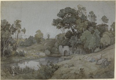 Egeria barlangja alkotó: Johann Wilhelm Schirmer