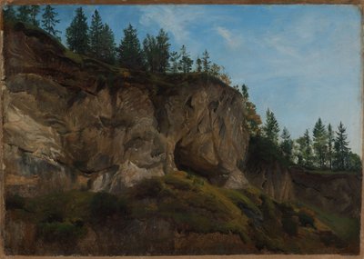Sziklás lejtő Svájcban alkotó: Johann Wilhelm Schirmer
