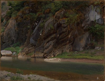 Sziklás partú folyó alkotó: Johann Wilhelm Schirmer