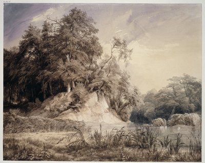 Erdei táj tóval és hattyúkkal alkotó: Johann Wilhelm Schirmer
