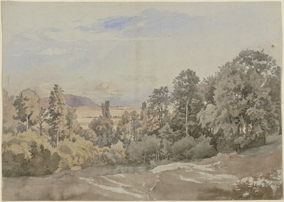 Erdő távoli kilátással alkotó: Johann Wilhelm Schirmer