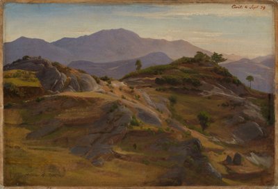 Tájkép Civitella közelében alkotó: Johann Wilhelm Schirmer