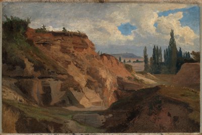 Kőfejtő Dél-Franciaországban alkotó: Johann Wilhelm Schirmer