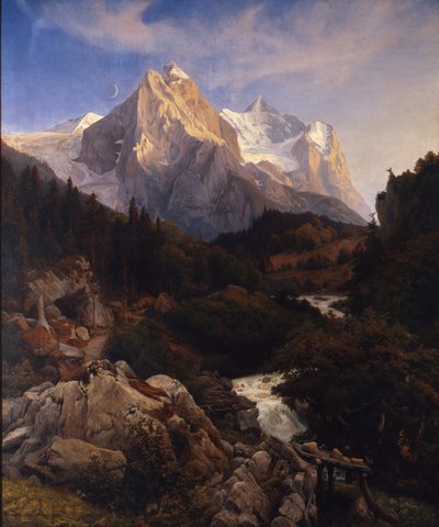 A Wetterhorn alkotó: Johann Wilhelm Schirmer
