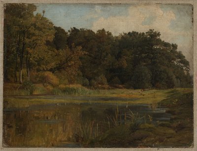 Erdei tó alkotó: Johann Wilhelm Schirmer